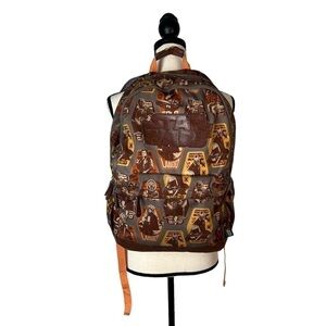Star Wars Solo Story Backpack Brown Laptop Backpack School Work Canvas Leather